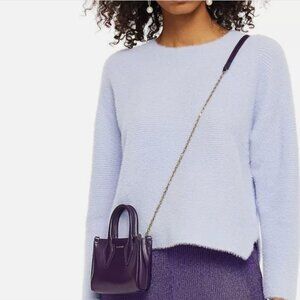 Cuddly in sweet lavender! Ultra-ultra-soft Michelle Mason sweater, XS